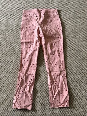 Joe B Pink Polka Dot Ankle Pants